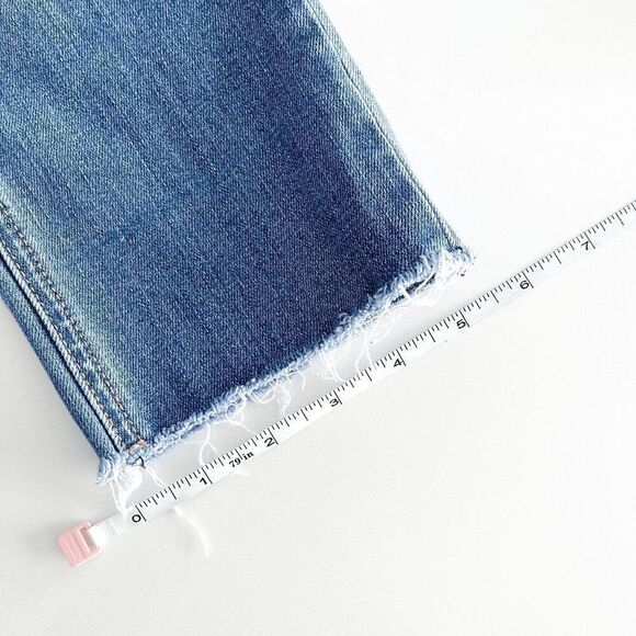 Rag & Bone Women's Mick With Holes Low Rise Slim Boyfriend Jeans Blue Size 24 - Picture 10 of 12